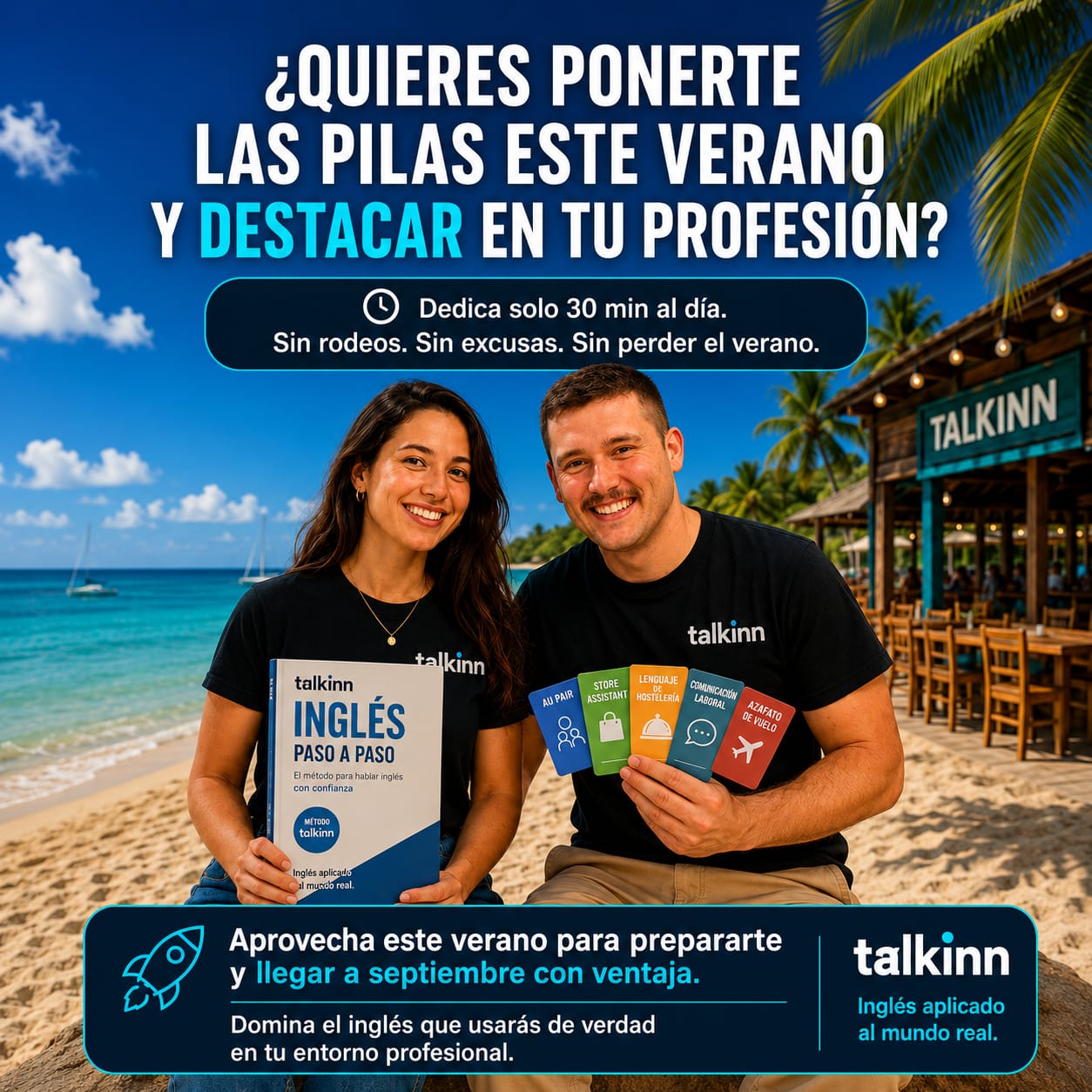 Talkinn — inglés aplicado al mundo real, con cursos por especialidad